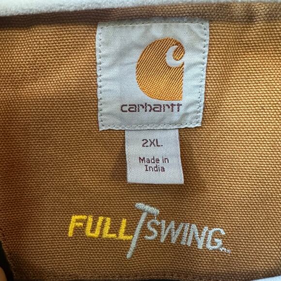 Carhartt Full Swing Jacket Fleece Lined Men’s Size 2XL 103370 Chore Coat Work - Picture 3 of 12